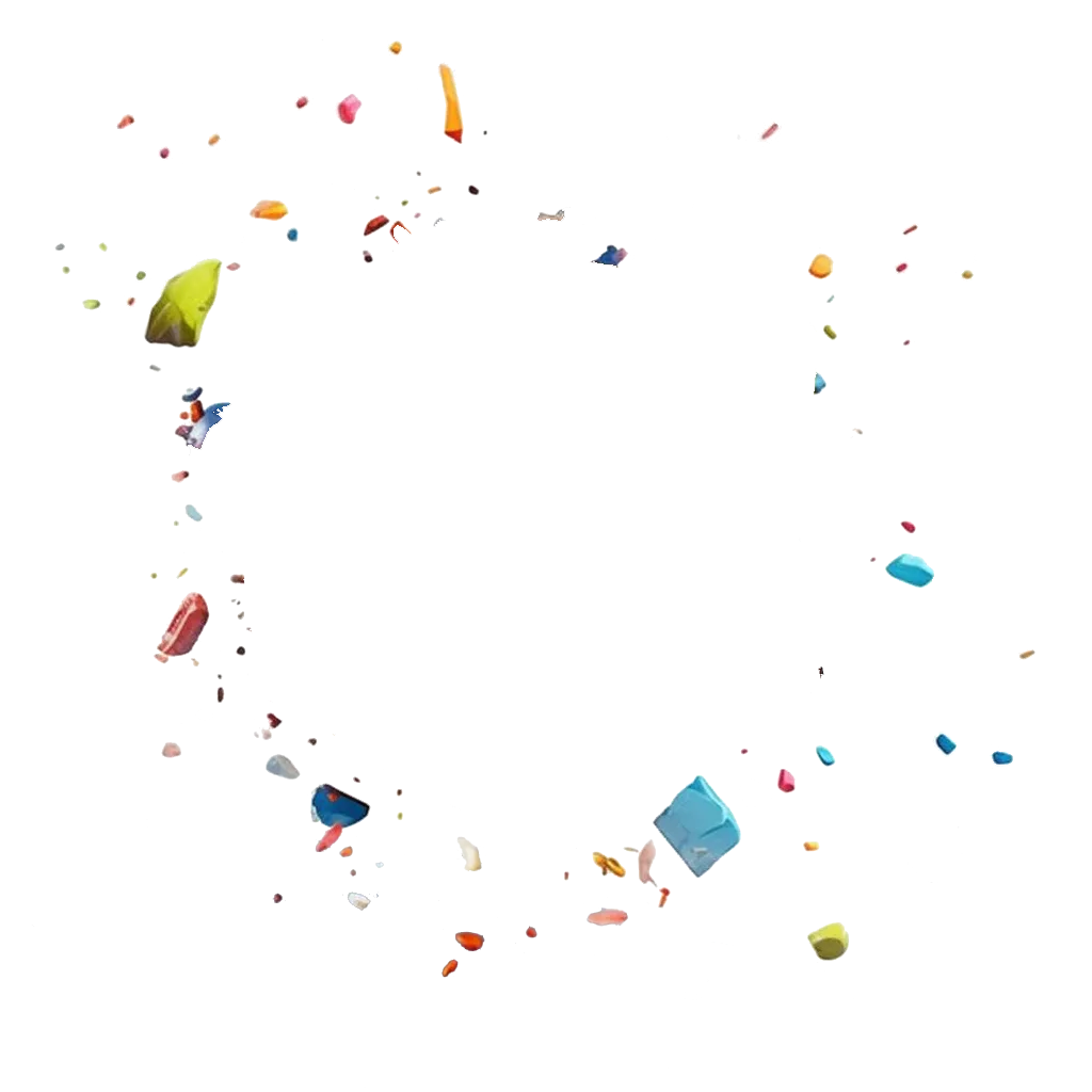 Some shards of the magical cube.